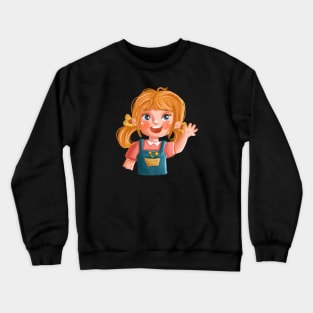 Cheerful girl Crewneck Sweatshirt